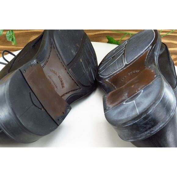 J. Ferrar Shoes Sz‎ 10.5 M Black Derby Oxfords Leather Men 32131 - Picture 7 of 8